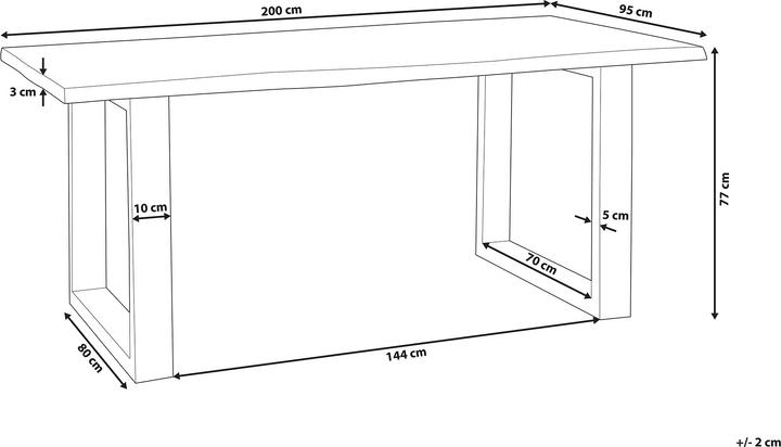 Produktbild Beliani Heby (200 x 95 cm)
