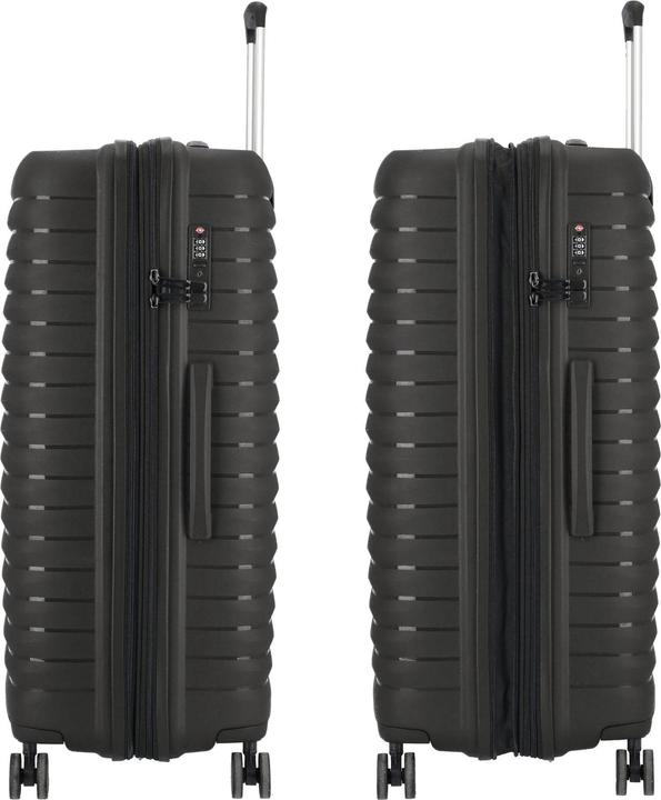 Image du produit D&N Travel Line 4500 4 roues Trolley L 75 cm avec soufflet extensible (100 l, L (90 - 115l))