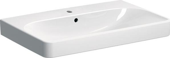 Actual product image Geberit Keramag / washbasin Smyle Square 75 cm white without coating 500249011 (480 mm, 750 mm)