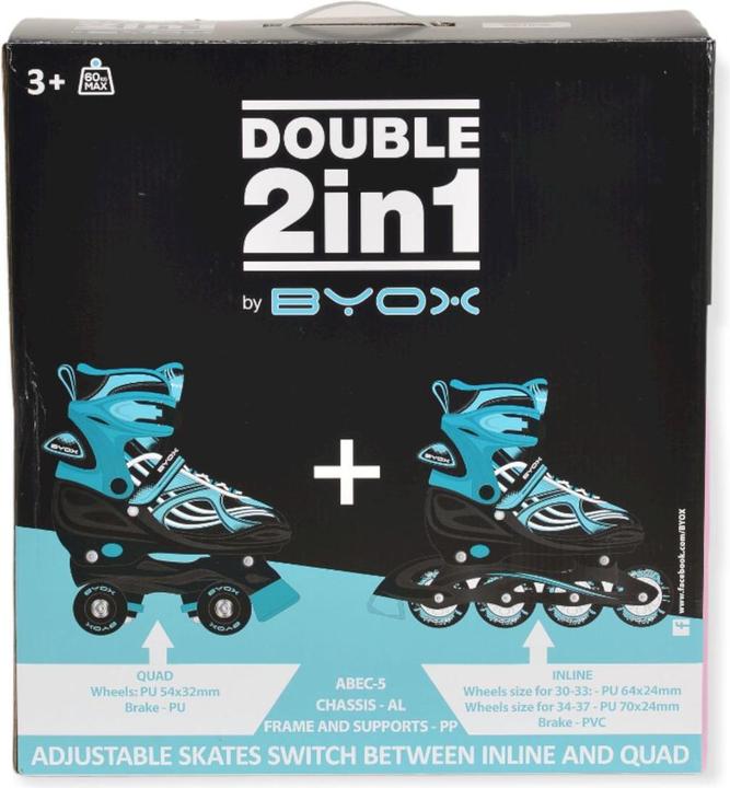 Produktbild Byox Inliner 2 in 1 Double pink (30, 31, 32, 33)