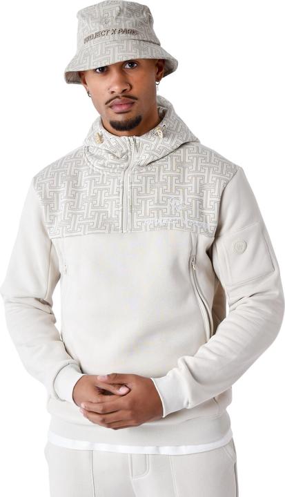 Project X Paris Reissverschluss-Hoodie mit Monogramm-Print (XL)