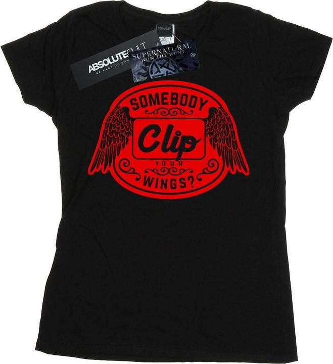 Actual product image Supernatural Womens/Ladies Clip Your Wings Cotton T-Shirt (XL)
