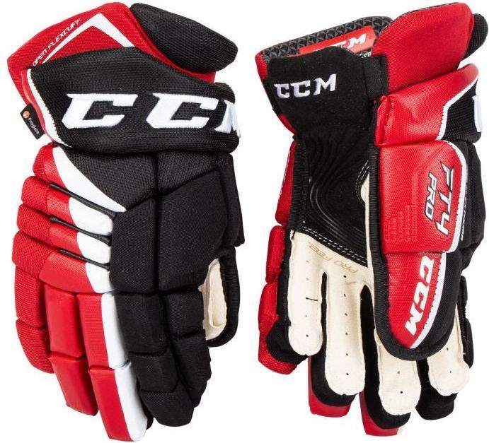 Immagine prodotto CCM Guanti da hockey JetSpeed FT4 Pro SR (rosso/bianco (13), 14"/36 cm) (13)