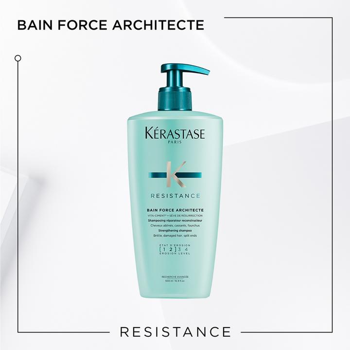 Produktbild Kérastase Résistance Bain Force Architecte (500 ml, Flüssiges Shampoo)