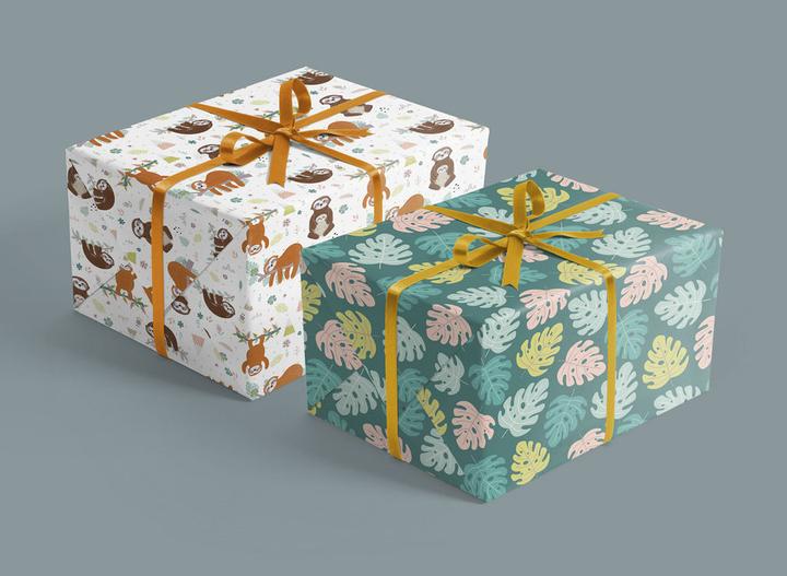 Produktbild Dabelino Geschenkpapier-Set für Kinder: Faultier (Geschenkpapier, 4 x)