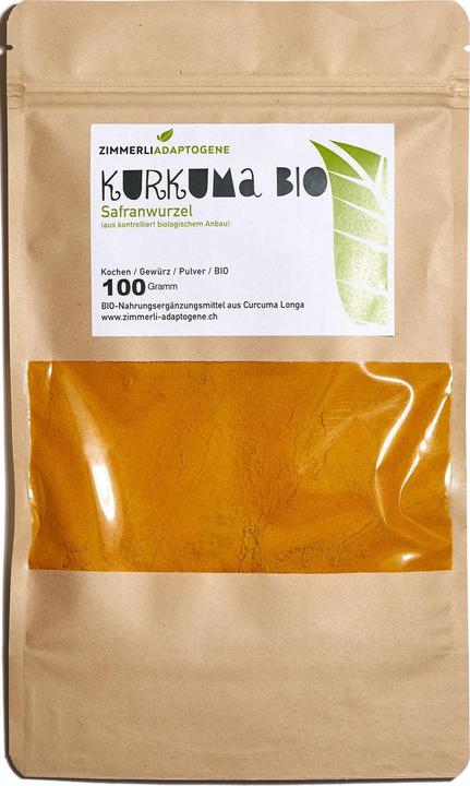 Produktbild Zimmerli Adaptogene Kurkuma Pulver (BIO) (1 Stück, Pulver, 100 g)