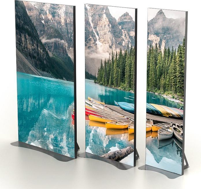 Actual product image DSS Indoor LED Stele Portrait, 79", black