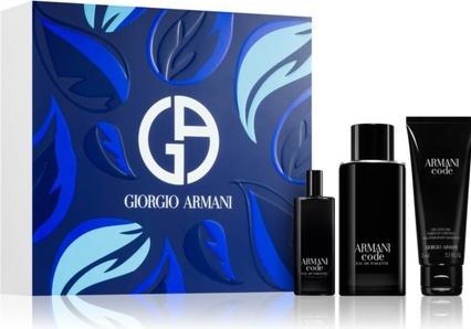 Armani Exchange Armani - Code for Men Gift set EDT 125 ml. shower gel 75 ml and miniature EDT 15 ml 125ml (Parfum set)