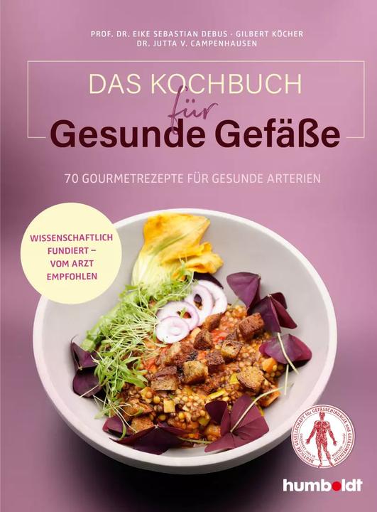 Image du produit Das Kochbuch für gesunde Gefässe (Allemand, Gilbert Köcher, Prof Dr Eike Sebastian Debus, Jutta von Campenhausen, 2023)