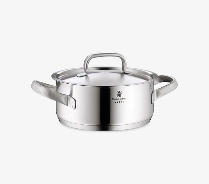Immagine prodotto WMF Gourmet Plus Pentola per arrostire da 20 cm con coperchio (20 cm, Pirofila + casseruola, Acciaio inossidabile)
