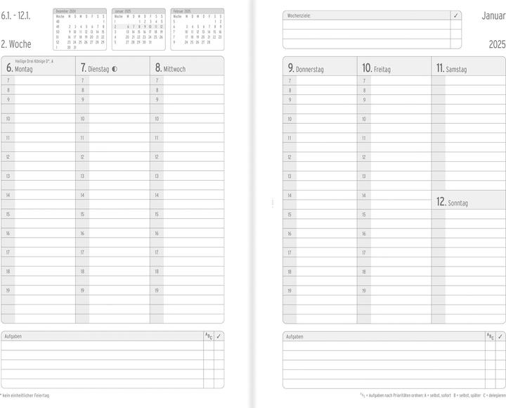 Produktbild Chronoplan Buchkalender (13.5 x 21 cm, Deutsch)