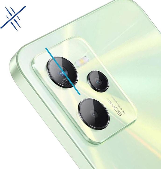 Actual product image 3MK Camera protection glass, camera glass (1 Piece, Realme C35)