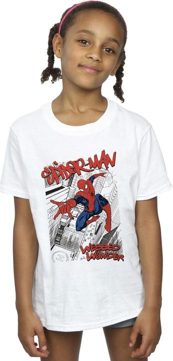 Immagine prodotto Spider-Man Sketch City Maglietta Ragazze (128)