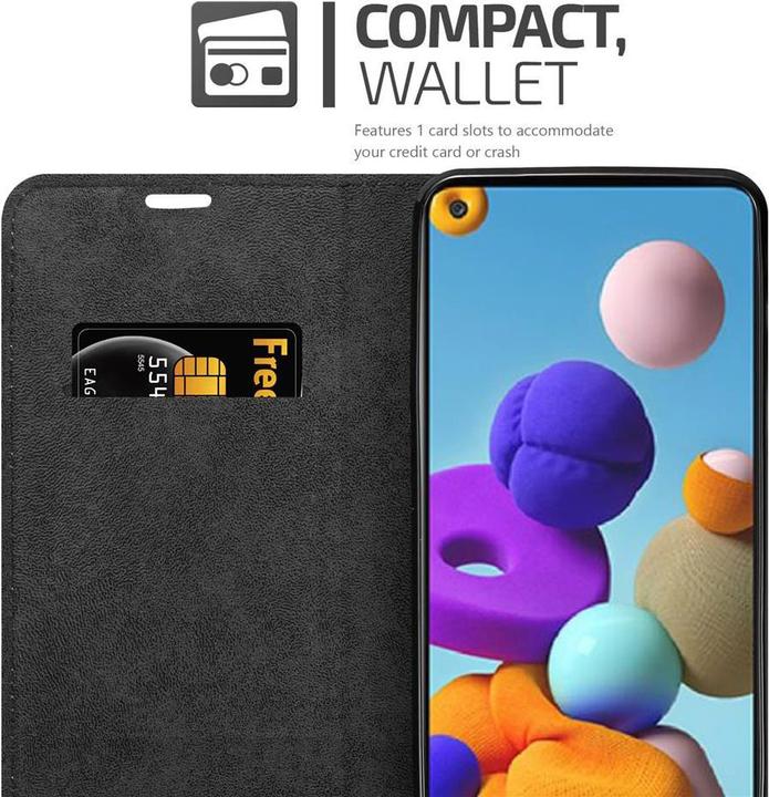 Actual product image Cadorabo Case Book Invisible Magnet (Samsung Galaxy A21s)