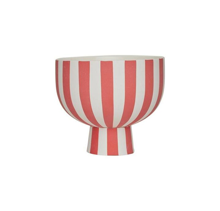 Immagine prodotto Oyoy Ciotola decorativa Toppu Bowl rosso/bianco (15 x 13 cm)