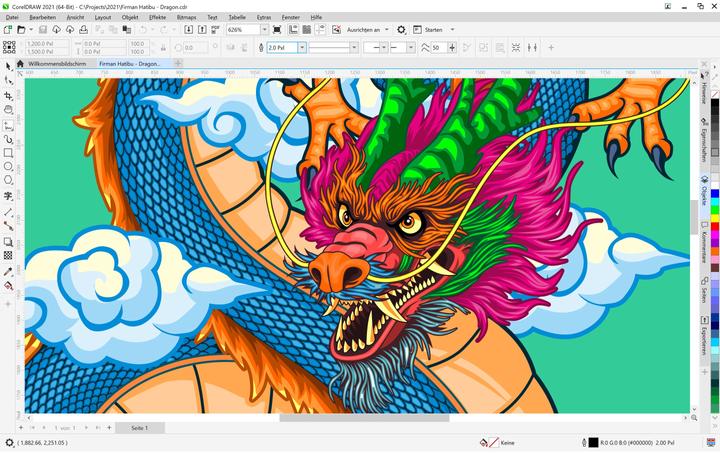Immagine prodotto Corel Draw Graphics Suite Agnostic Box, abbonamento, 1 anno, WIN, EN (1 Utente, 12 mesi)