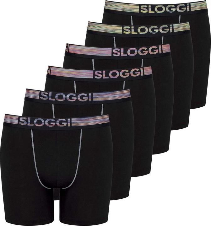 Produktbild Sloggi Boxershort Casual Figurbetont GO ABC NATURAL H Short 6P (S, 6er Pack)