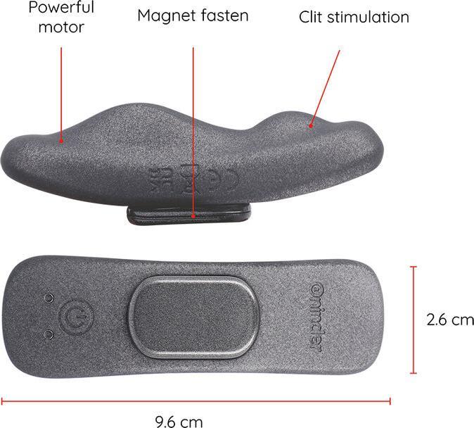 Actual product image Oninder Manila Panty Rechargeable Vibrator 9 Speeds 9.6 cm X 2.6 cm - Free A