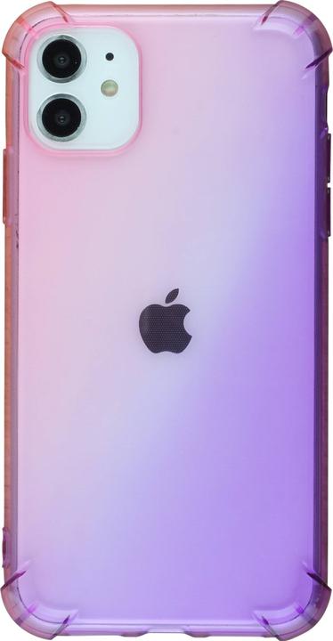 Produktbild PhoneLook Hülle Gummi Bumper Rainbow mit extra Schutz für Ecken Antischock rosa t (Realme 12 Pro+, Apple iPhone 12)