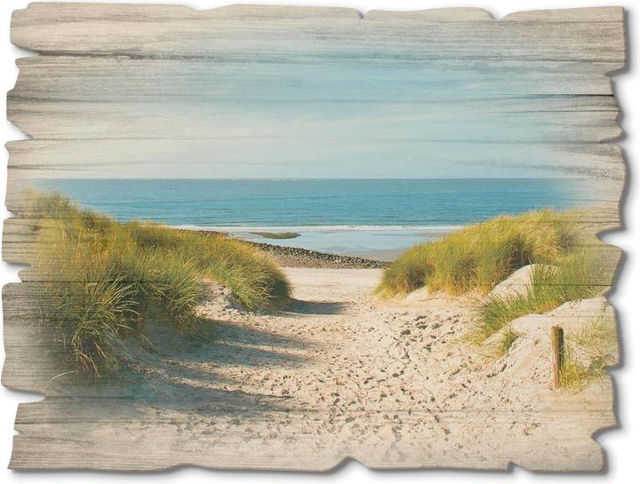 Actual product image Artland Beach with sand dunes and path to the sea T9EX (40 x 30 cm)