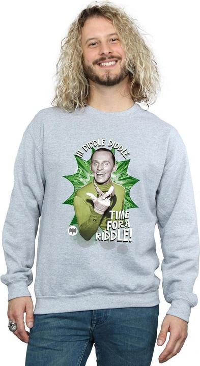 Produktbild Batman TV Serie The Riddler Zeit ein Rätsel Baumwolle Sweatshirt (M)
