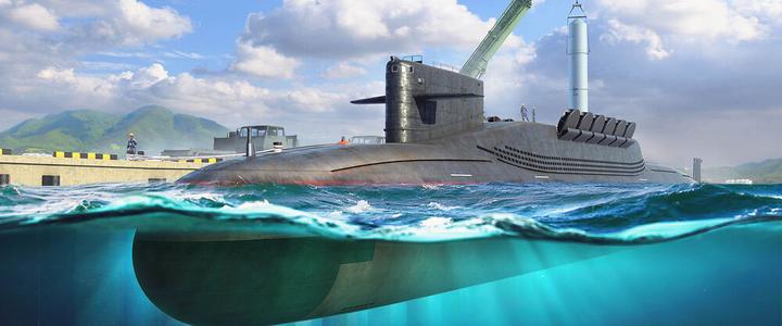 Actual product image Hobby Boss PLAN Type 094 Jin Class SSBN