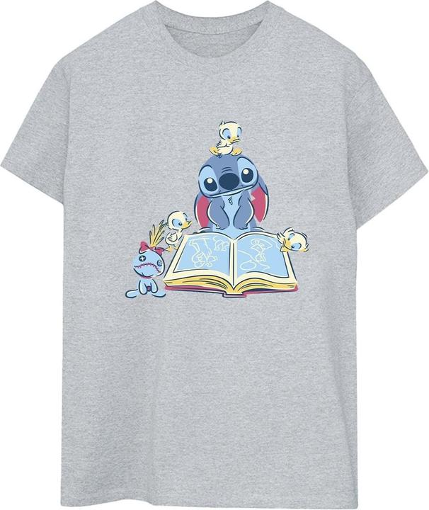 Produktbild Disney Lilo & Stitch Reading A Book TShirt (L)