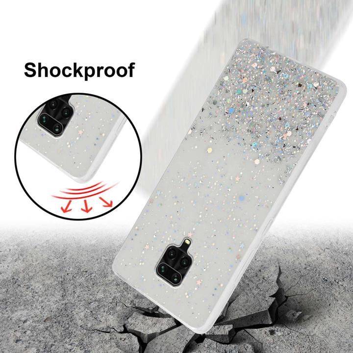 Actual product image Cadorabo Bumper Case for Xiaomi RedMi NOTE 9 PRO / NOTE 9S TPU funkelnder Glitter (Xiaomi Redmi Note 9 Pro, Xiaomi Redmi Note 9S)