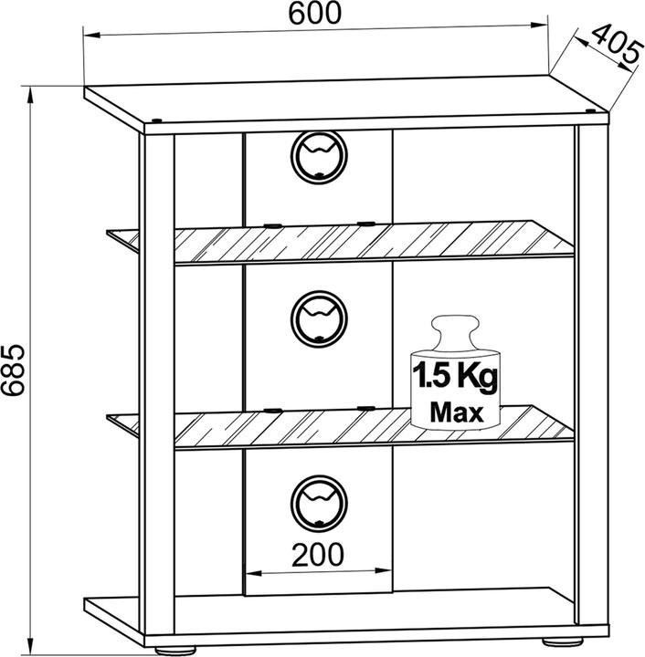 Actual product image VCM Folas (60 x 41 x 70 cm)