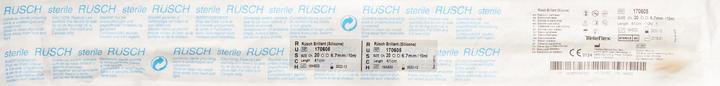 Actual product image Rüsch Brill Balloon Catheter CH20 40cm 10ml Silicone