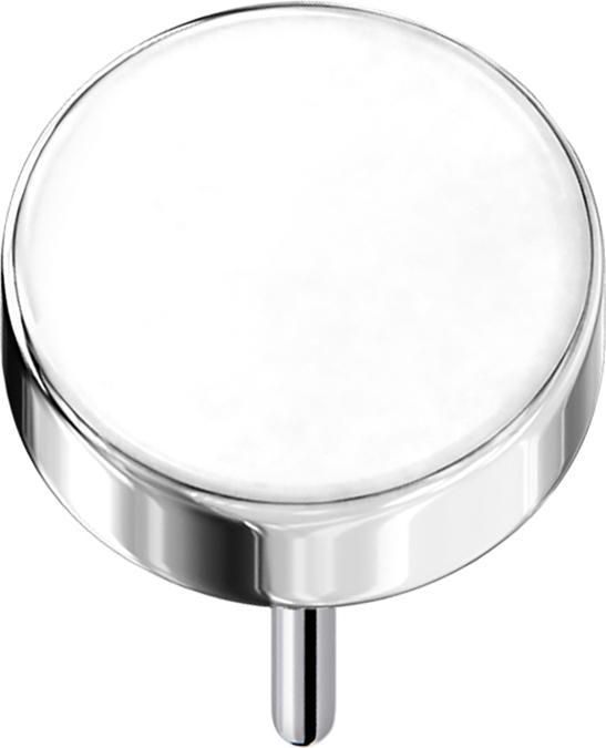 Produktbild Star Piercing Threadless Scheibe silber (ohne Messing, Titan G23)