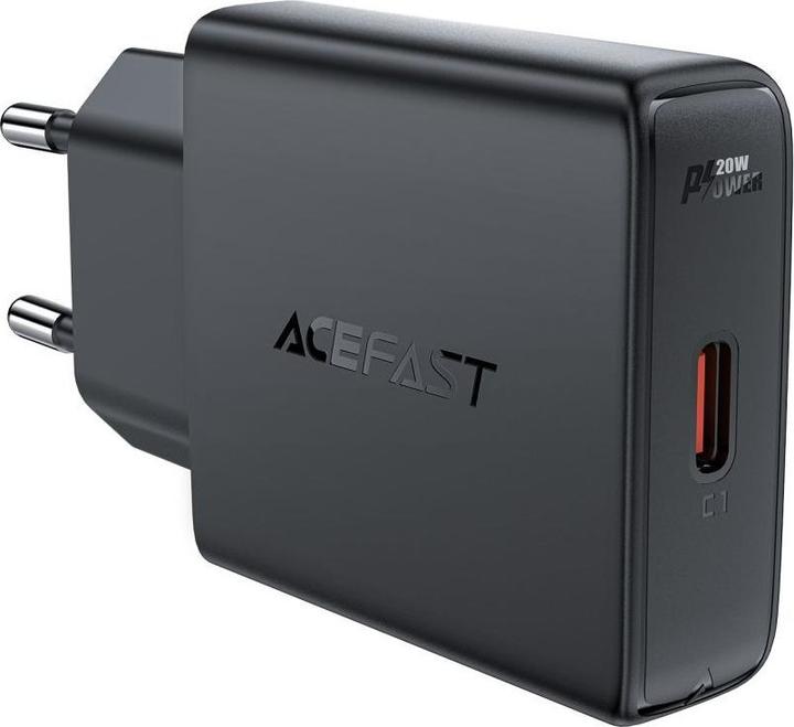 Produktbild Acefast A65 PD 20W GaN USB-C Wandladegerät – Schwarz (20 W)