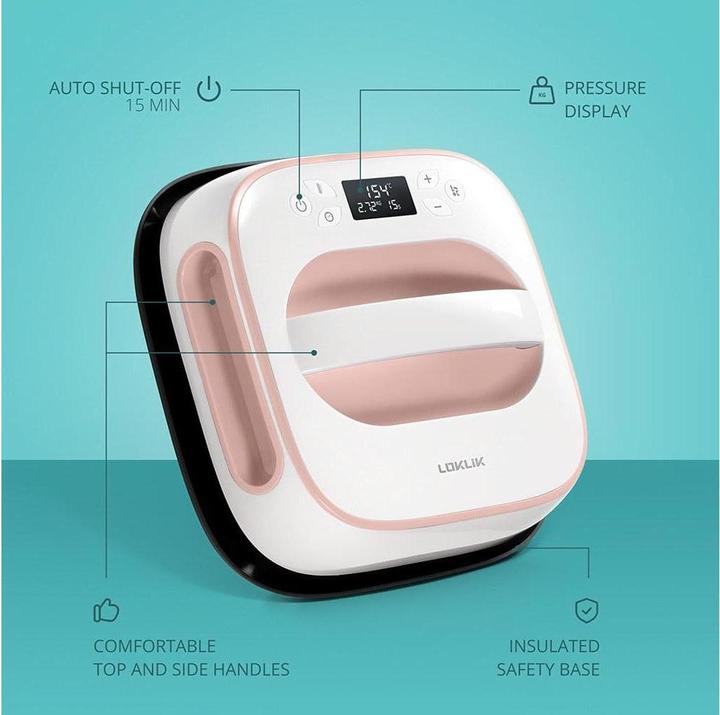 Image du produit Loklik Easy Heat Press *pink* (presse à chaleur facile)