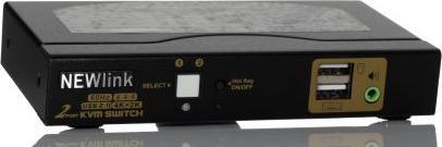 Actual product image Rs Pro 2 Port Dual Monitor USB HDMI KVM Switch