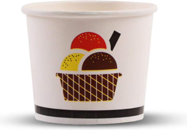 Produktbild TeCup Pappbecher, Eisbecher, Dessertbecher 200 cc (200 ml) (100 x)