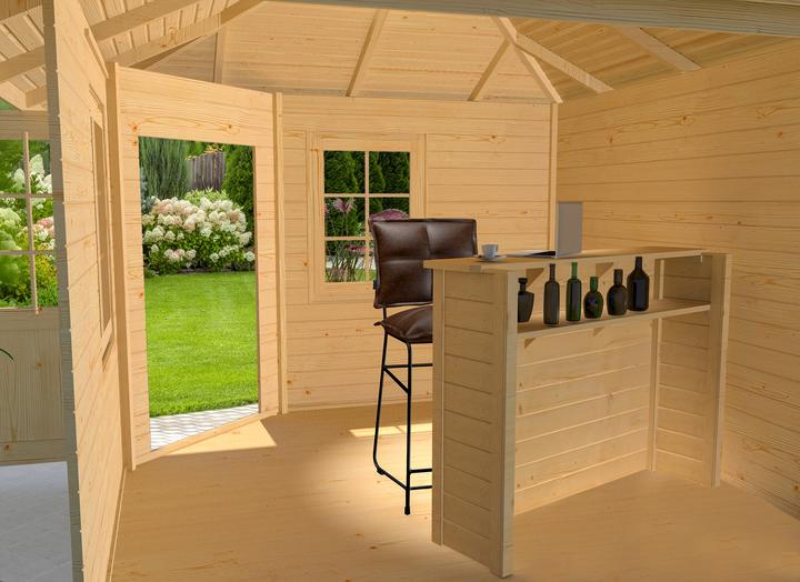 Produktbild Weka Holzbau Tresenbausatz für Gartenhäuser, 28 mm, natur