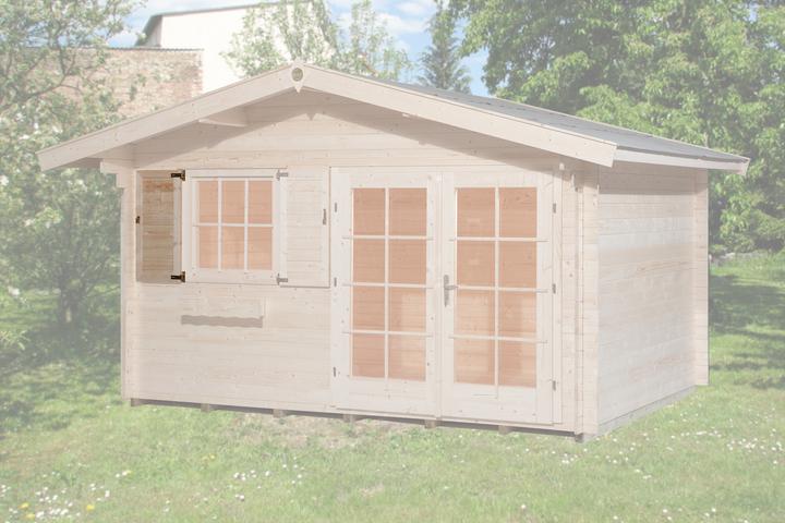 Produktbild Weka Holzbau Fensterladen 1-seitig für Fenster 91x91cm, natur
