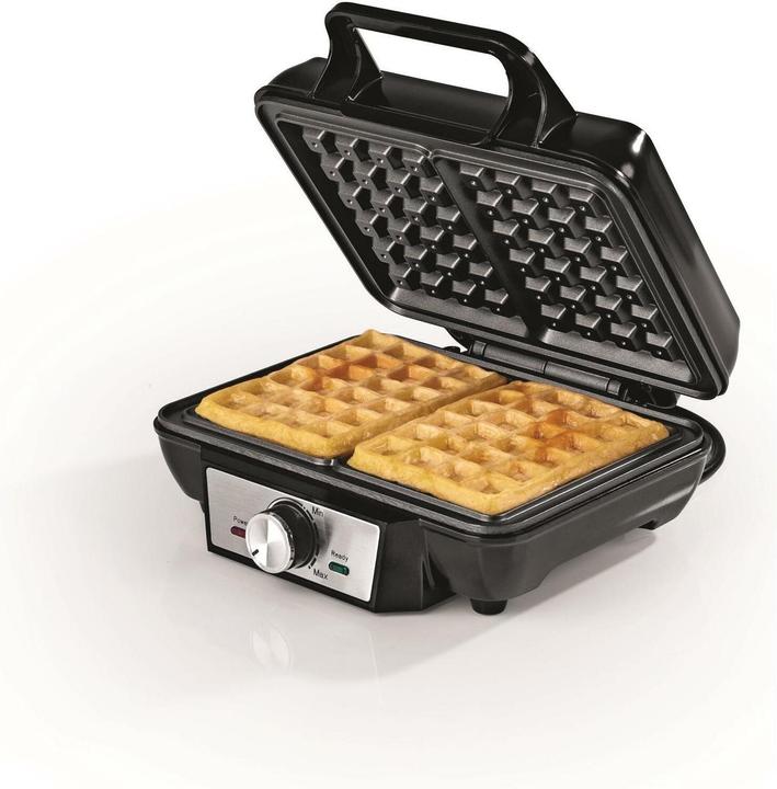 Produktbild Gourmetmaxx Waffeleisen Schwarz/Silber