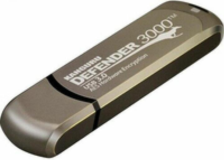 Image du produit Kanguru 256GB Defender 3000 Lecteur Flash USB 3.0 crypté FIPS 140-2 Level - 256 (256 Go, USB-C)