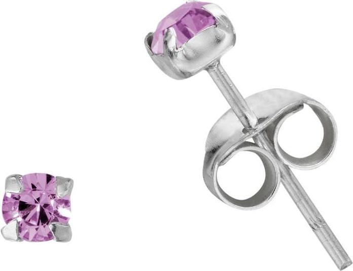 Image du produit Bijouteria Clous d'oreille (Argent 925, Cristallin)