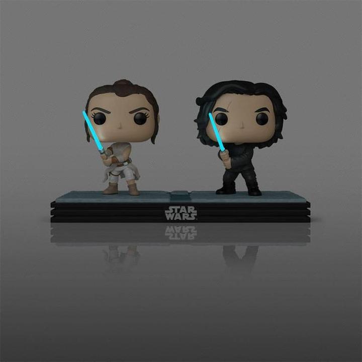 Produktbild Funko Star Wars POP! Movie Moments Vinyl Wackelkopf Figuren Doppelpack Kylo & Rey 9 cm