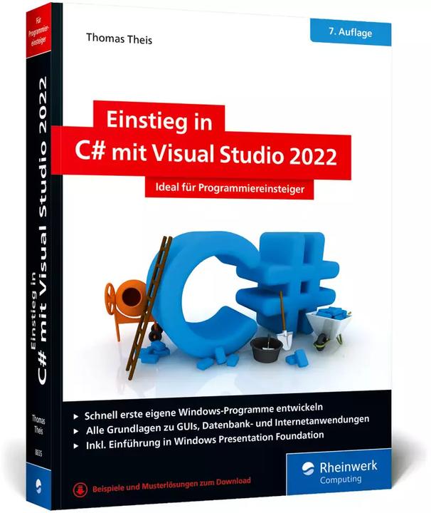 Immagine prodotto Einstieg in C# mit Visual Studio 2022 (Tedesco, Tommaso Teis, 2022)