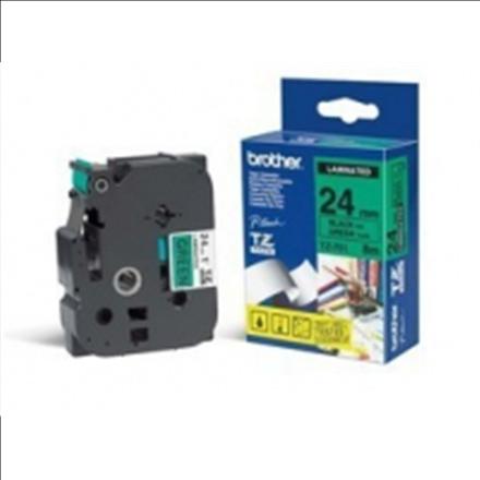 Actual product image Brother Tze-751 (2.40 cm, Green, Black)