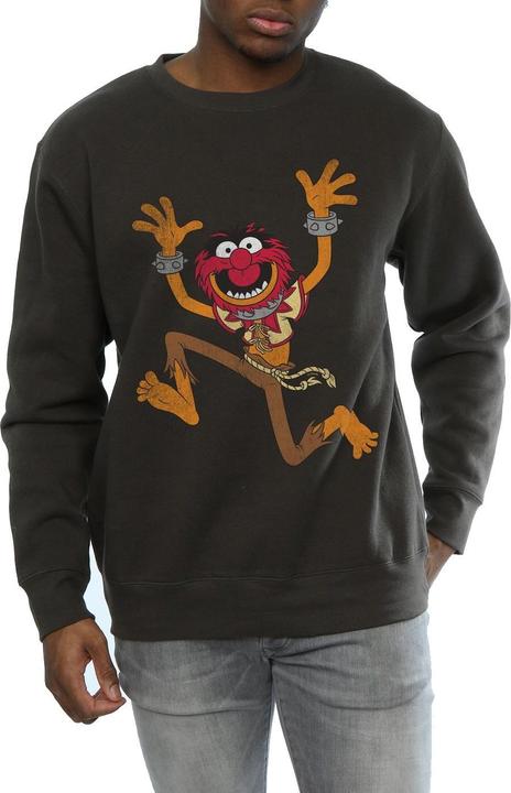 Actual product image Gildan Mens Classic Animal Heather Sweatshirt (S)