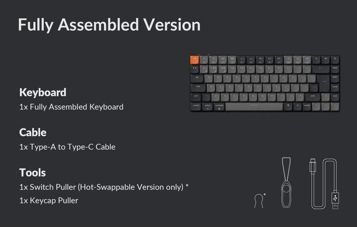 Produktbild Keychron K3 QMK V3 (CH, Kabellos, Kabelgebunden)