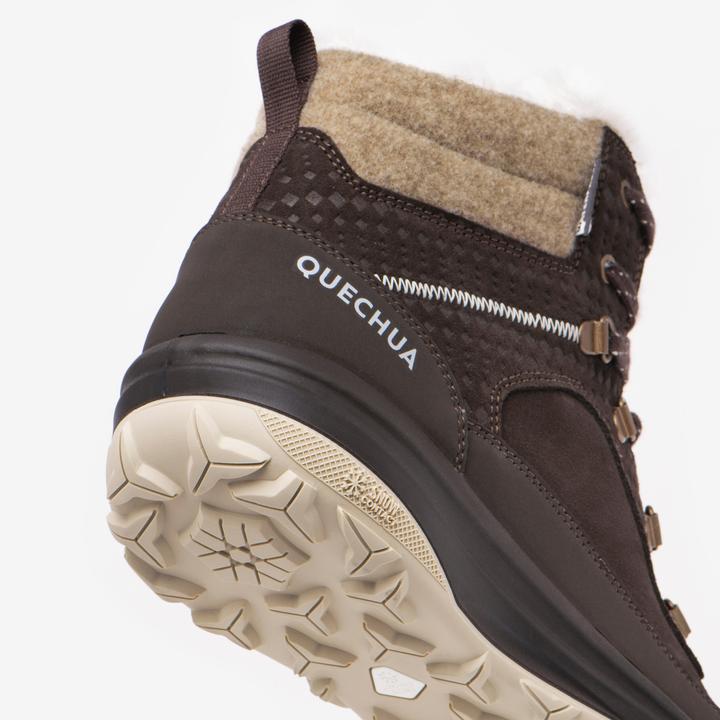 Image du produit Quechua Chaussures d'hiver femme cuir chaud imperméable mi-hautes randonnée hivernale - SH900 (36)