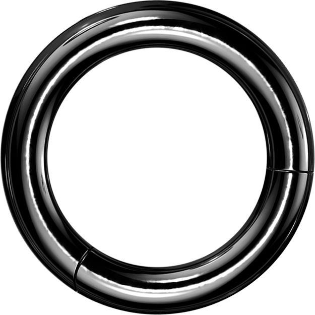 Produktbild Star Piercing Segmentring klappbar schwarz (ohne Messing, Titan G23)