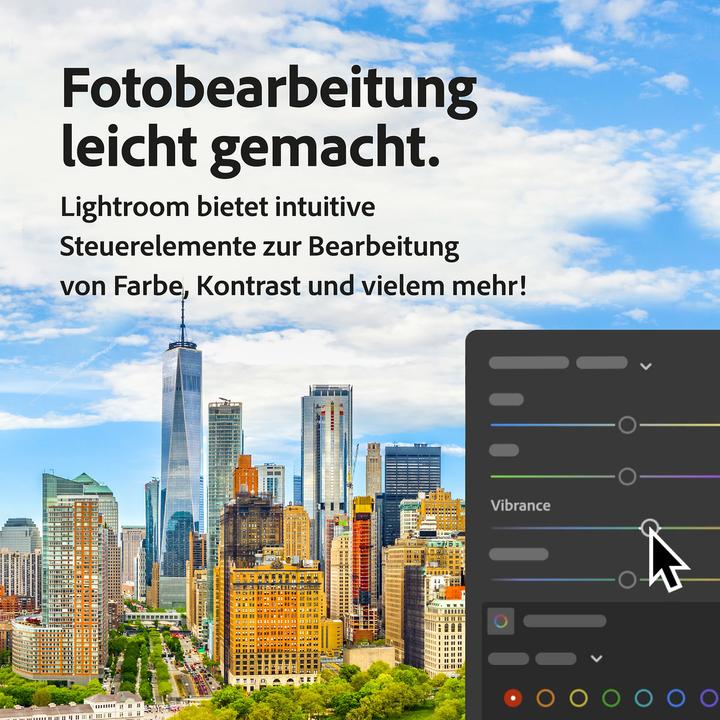 Produktbild Adobe Creative Cloud Photography Plan 20GB (1 User, 1 Geräte/User, 12 Monate)