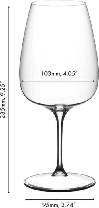 Actual product image Riedel Grape Cabernet / Merlot / Cocktail wine glasses (83 cl, 2 Glasses, Red wine glasses)