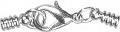 Actual product image Rayher Schmuckverschluss Ringelkappel, 2mm ø, silver, 2 S